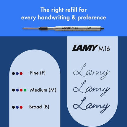 Lamy safari steel black - Ballpoint Pen with ergonomic grip & line width M - for pleasant long writing - made of robust ASA plastic – including large capacity refill M 16 in black