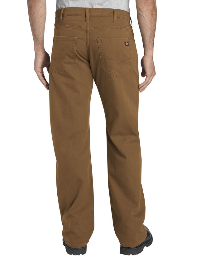 Dickies Men's Tough Max Duck 5-Pocket Pant, Stonewashed Black, 40 32
