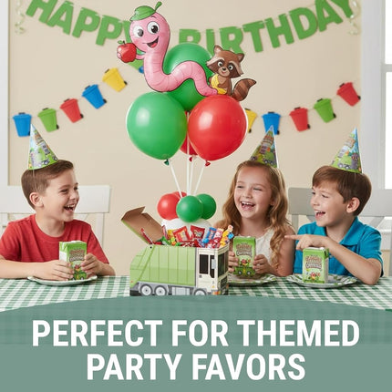Fun Express 7" x 4 1/4" Garbage Critters Garbage Truck Favor Boxes - 12 Piece