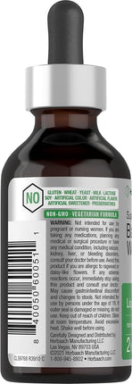 Black Walnut Wormwood Liquid Extract | 2 fl oz | Alcohol Free Tincture | Vegetarian, Non-GMO & Gluten Free | by Horbaach