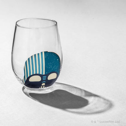 JoyJolt Star Wars™ Helmet Hues Tumblers Stemless Glasses. Set of 4 Large 19oz Stemless Glass Drinking Glasses, Star Wars Kitchen Glasses. Star Wars Gifts and, Star Wars Collectibles for Adults