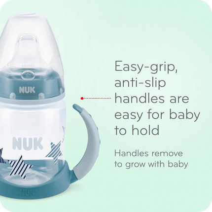 NUK Large Learner Tritan Cup, 10 oz, 8+ Months � BPA Free, Spill Proof Sippy Cup