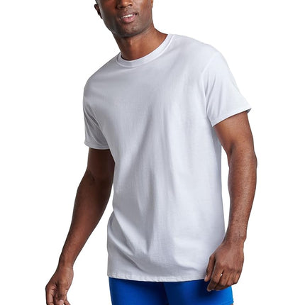 Fruit of the Loom Men's Tag-Free Cotton Undershirts, Regular - Crew - 8 Pack White, Small