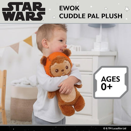 Kids Preferred Star Wars Ewok Plush Cuddle Pal 11 Inch - Baby's First Stuffed Animal Blankie