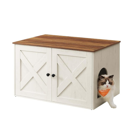 Feandrea Cat Litter Box Enclosure, End Table, 31.5
