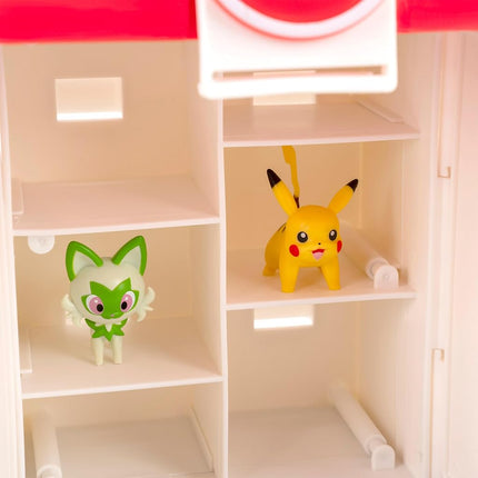 Pokémon Play ‘N’ Display Case - Multi-Level Storage Unit with Rooftop Arena and Space for 35+ 2-Inch Battle Figures