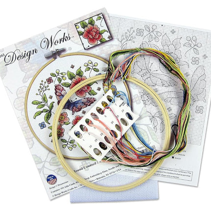 Design Works Crafts Janlynn Counted Cross Stitch Kit, Butterfly