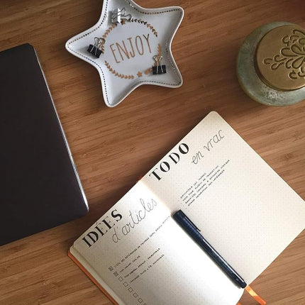 RHODIA 117743C - Soft Notebook Bullet Journal Goalbook Chocolate - A5 - Dotted Dot - 240 pages - 90g Ivory Clairefontaine Paper - 2 Ribbons, Elastic Closure - Faux Leather Cover