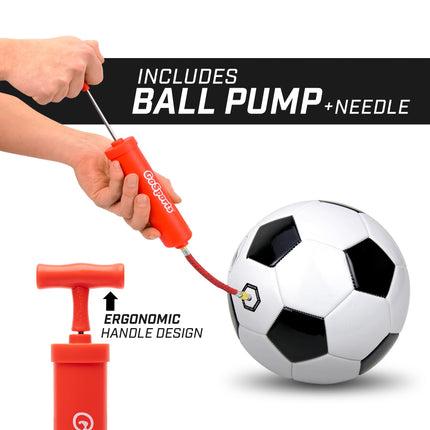 GoSports Balón de fútbol clásico - Talla 3 - con Bomba Premium