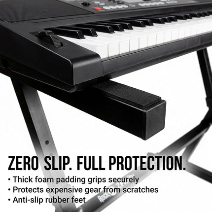 RockJam RJZZ363 Z-Frame Keyboard Stand for Digital Pianos