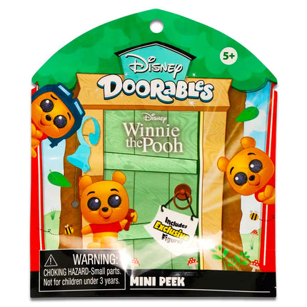 Bolsas Sorpresa Winnie The Pooh Doorables - Paquete con 3 Mini Figuras de Winnie The Pooh Doorables para Niños, Adultos y Pegatinas | Mini Peek de Figuritas Winnie The Pooh Doorables