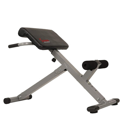 Sunny Health & Fitness Foldable Roman Chair, 45-Degree Hyperextension Bench