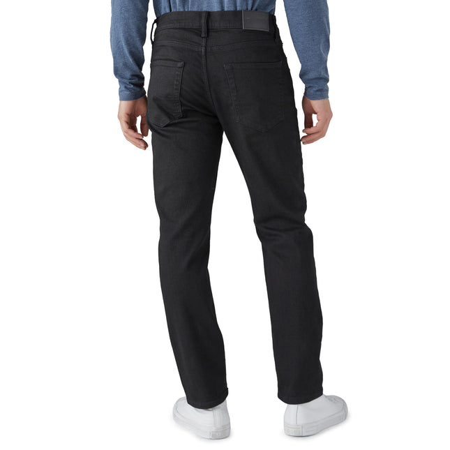 Lucky Brand Jeans para hombre 410 de corte atlético, enjuague negro, 40W x 34L