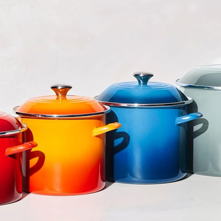 Le Creuset Enamel on Steel Traditional Stockpot, 12 qt., Artichaut with Stainless Steel Knob