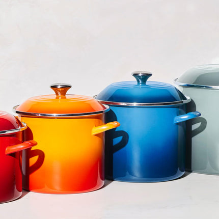 Le Creuset Enamel on Steel Traditional Stockpot, 12 qt., Artichaut with Stainless Steel Knob