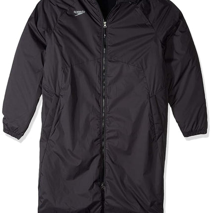 Speedo Unisex-Adult Parka Jacket Fleece Lined Elite Speedo Black, X-Small