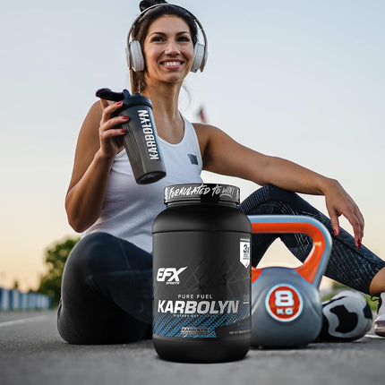 EFX Sports Karbolyn Fuel Complex Carbohydrate Post Workout & Pre Workout Powder Clinically Tested Intense Energy Supplement Shake,Blueberry Lemonade, (4 LB 4.8 OZ)