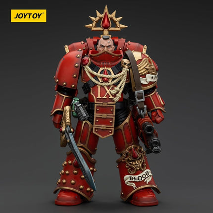 JOYTOY Warhammer 40k Blood Angels, 1/18 Blood Angels Raldoron First Captain of The Blood Angels Action Figure Collect Model