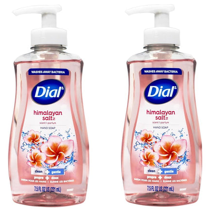 Savon liquide antibactérien Dial, Sel rose de l'Himalaya et Nénuphar, 7,5 oz (Paquet de 2) par Dial