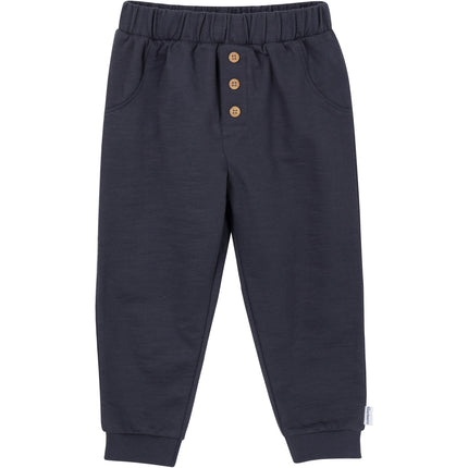 Gerber Boys' Toddler Boys' 3-Piece Top, Hooded Top and Jogger Set, Indigo, 5T