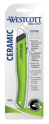 Westcott Ceramic Safety Blade Cutter - Green