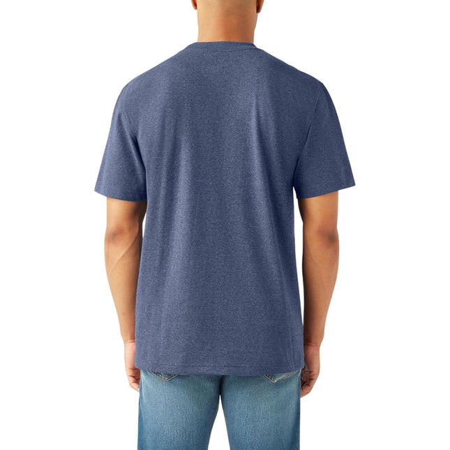Dickies Mens S/S Heavyweight Heathered Pocket Tee, Sphagnum Heather, XX-Large Tall