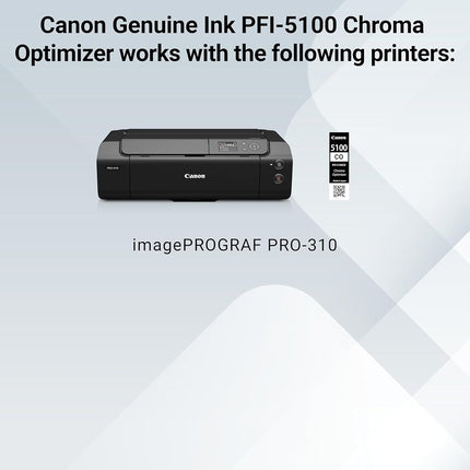 Canon PFI-5100 Genuine Chroma Optimizer Ink Tank, Compatible with ImagePROGRAF PRO-310 Printers