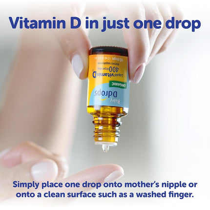 Ddrops Baby 400 IU, Vitamin D, 90 drops 2.5mL (0.08 fl.oz)