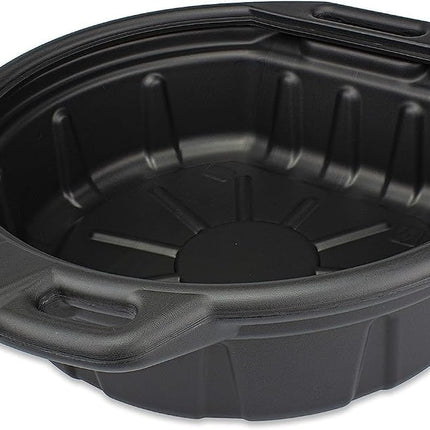 NEIKO 20762A Oil Drain Pan | Black Plastic Anti Splash | Motor Oil Drip Catcher Pan | 2 Gallon (8L) Capacity