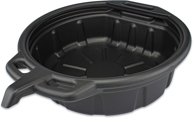 NEIKO 20762A Oil Drain Pan | Black Plastic Anti Sp