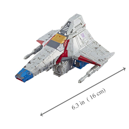 Transformers Juguetes Generations War for Cybertron Voyager Wfc-S24 Figura de acción de Starscream - Capítulo Siege - Adultos y niños de 8 años en adelante, 17.78 cm