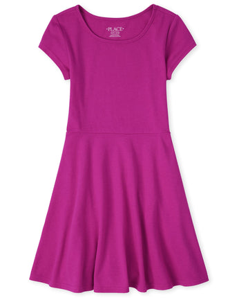 The Children's Place Girls Short Sleeve Basic Skat