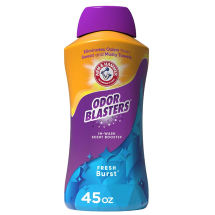 ARM & HAMMER Odor Blasters In-Wash Scent Booster, Laundry Scent Booster Fresh Burst Scent, 45 Oz