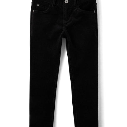 Pantalones de pana para niños The Children's Place, negros, talla 4