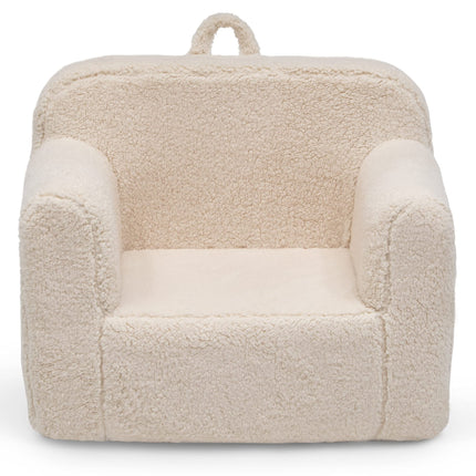 Delta Children Cozee Sherpa Chair, foam, Cream, 25