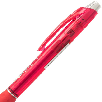 Bolígrafo Pentel RSVP Super RT, línea fina (0,7 mm), tinta surtida (ABCD), paquete de 4 - BX477BP4M