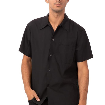 Chef Works Unisex Utility Cook Shirt, Black, 3X-La