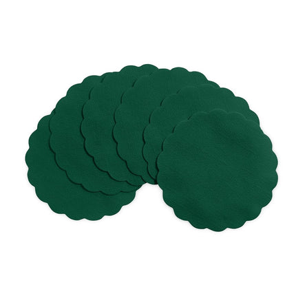 Disposable Green Paper Coasters for Drinks, 3.5 In