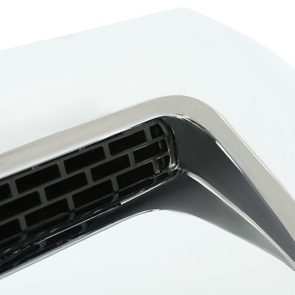 HECASA Front Hood Bulge Chrome Molding Upper Grille Bumper Silvery Platinum Style Compatible with 2014-2021 Toyota Tundra Hood Scoop Replacement for 761800C030 TO1231102 REPT133702