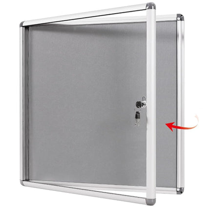 SWANCROWN Enclosed Bulletin Pin Fabric Boards Tamp