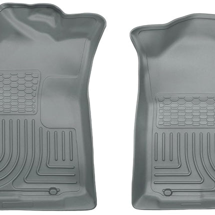 Husky Liners Weatherbeater | Compatible con Toyota Tacoma Double Cab 2005-2015, Toyota Tacoma Access Cab 2005-2015, Toyota Tacoma Standard Cab 2005-2014, revestimiento para la fila delantera, gris | 13942