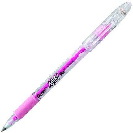 Pentel Milky Pop Pastel Gel Pen, (0.8mm) Medium Line, Pink Ink - K98-LP