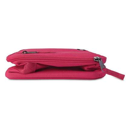 PackIt® Freezable Classic Lunch Box, Magenta, Built with ECOFREEZE® Technology, Collapsible, Reusable, Zip Closure with Zip Front Pocket and Buckle Handle, Designed for Fresh Lunch On The Go