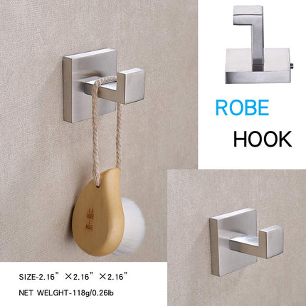 TASTOS 3-Piece Bathroom Hardware Set Brushed Nickel