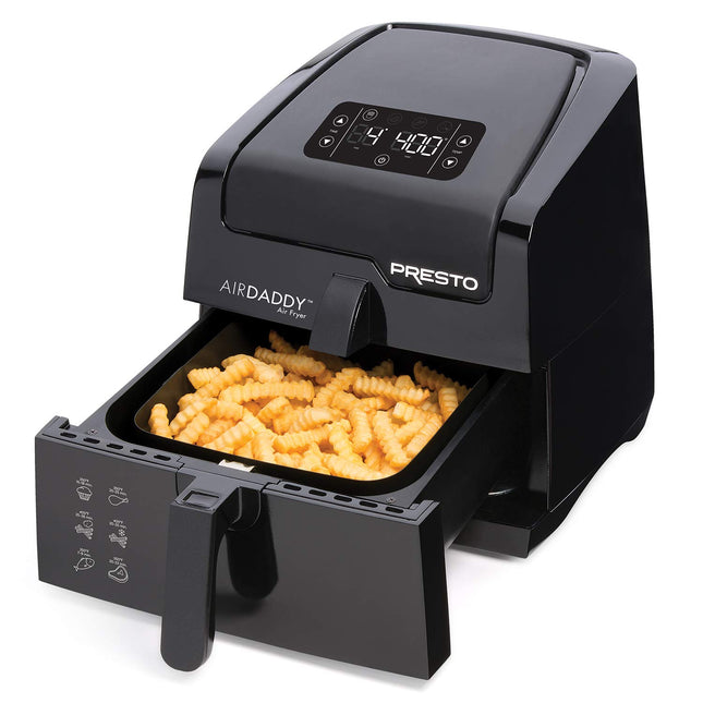 Presto 03422 Digital AirDaddy Freidora de Aire Eléctrica de 4.2 Cuartos, 4.2 qt, Negra