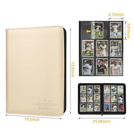 Foalgo, Trading Card Album 540 Pockets Side Insert 9 Pockets for TGC MTG Baseball Cards Yugioh