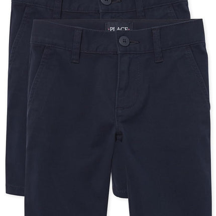 The Children's Place Pantalones Cortos Chino para Niñas, Paquete de 2 Tidal, 6 Delgado