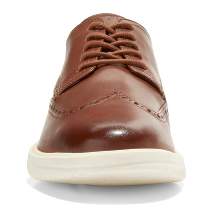 Cole Haan Men's Grand+ Wingtip Oxford, Light Brown and Ivory, 9.5 UK