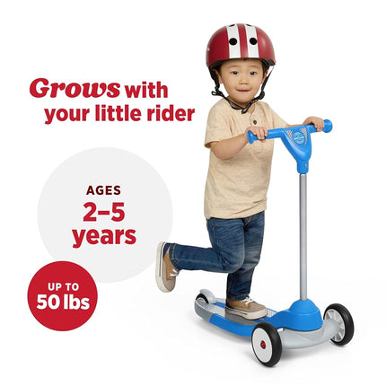 Radio Flyer My 1st Scooter, for Kids 2-5 Years Old, Blue