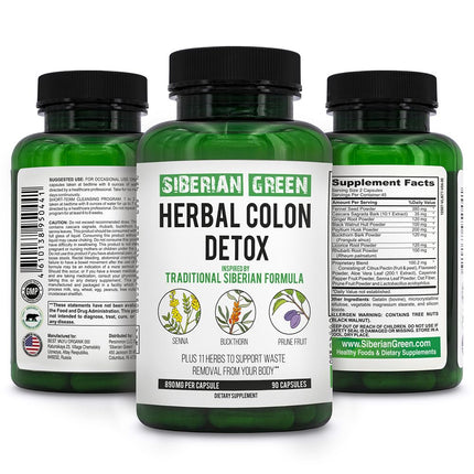 Siberian Green Herbal Colon Detox with Senna Buckt